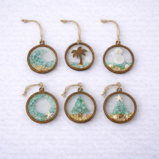 Christmas in July Ornament Workshop Coconut Barrel 7/16