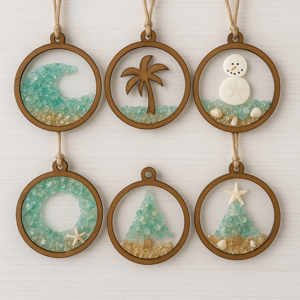 Nautical Ornament Crushed Glass Kit