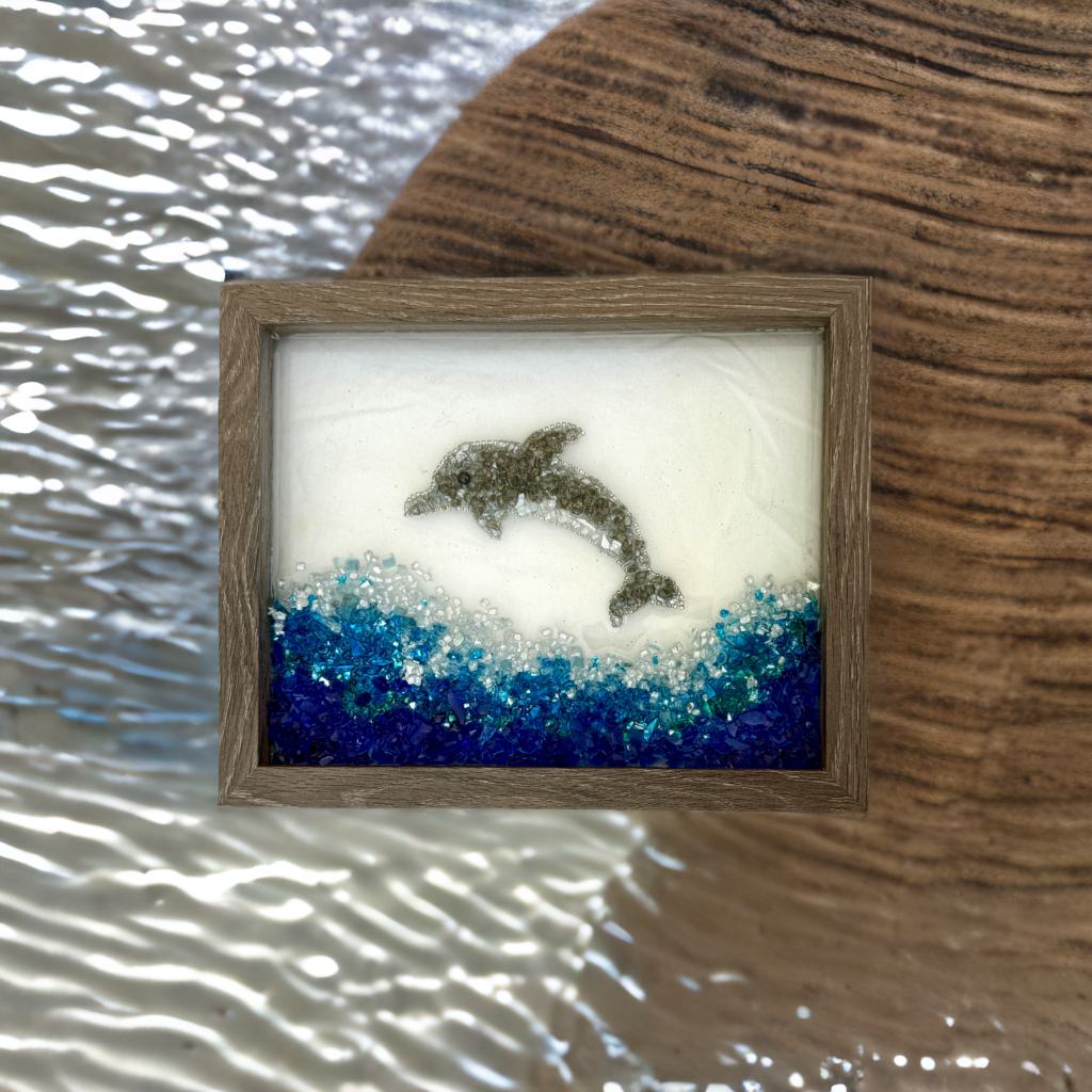 π Wave Rider β Dolphin Crushed Glass Craft Kit π¬