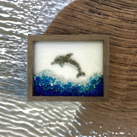 π Wave Rider β Dolphin Crushed Glass Craft Kit π¬