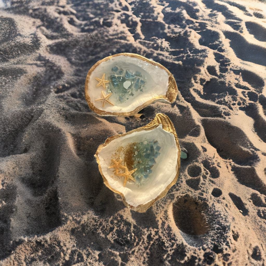 Beach Oyster Shell Trinket Dish Craft Kit