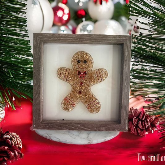 Gingerbread Man Crushed Glass Craft Kit