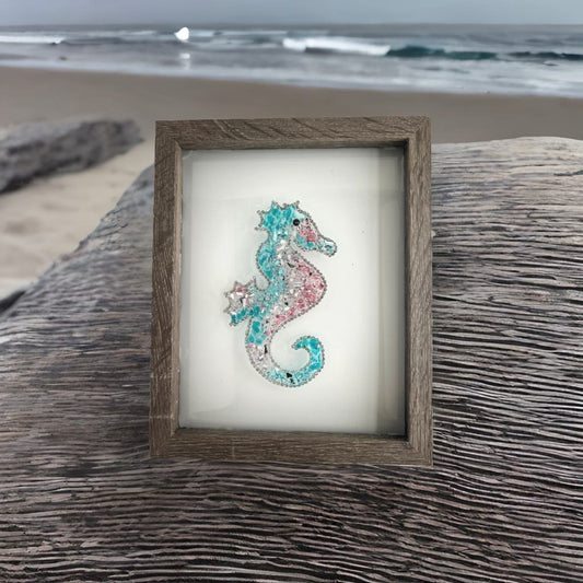Seahorse Crushed Glass Craft Kit