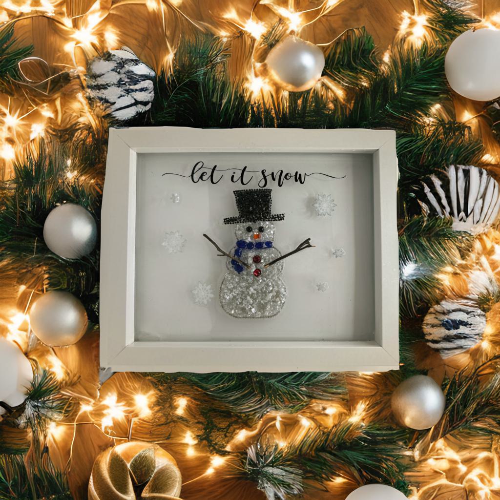 Let It Snow Crushed Glass Craft Kit