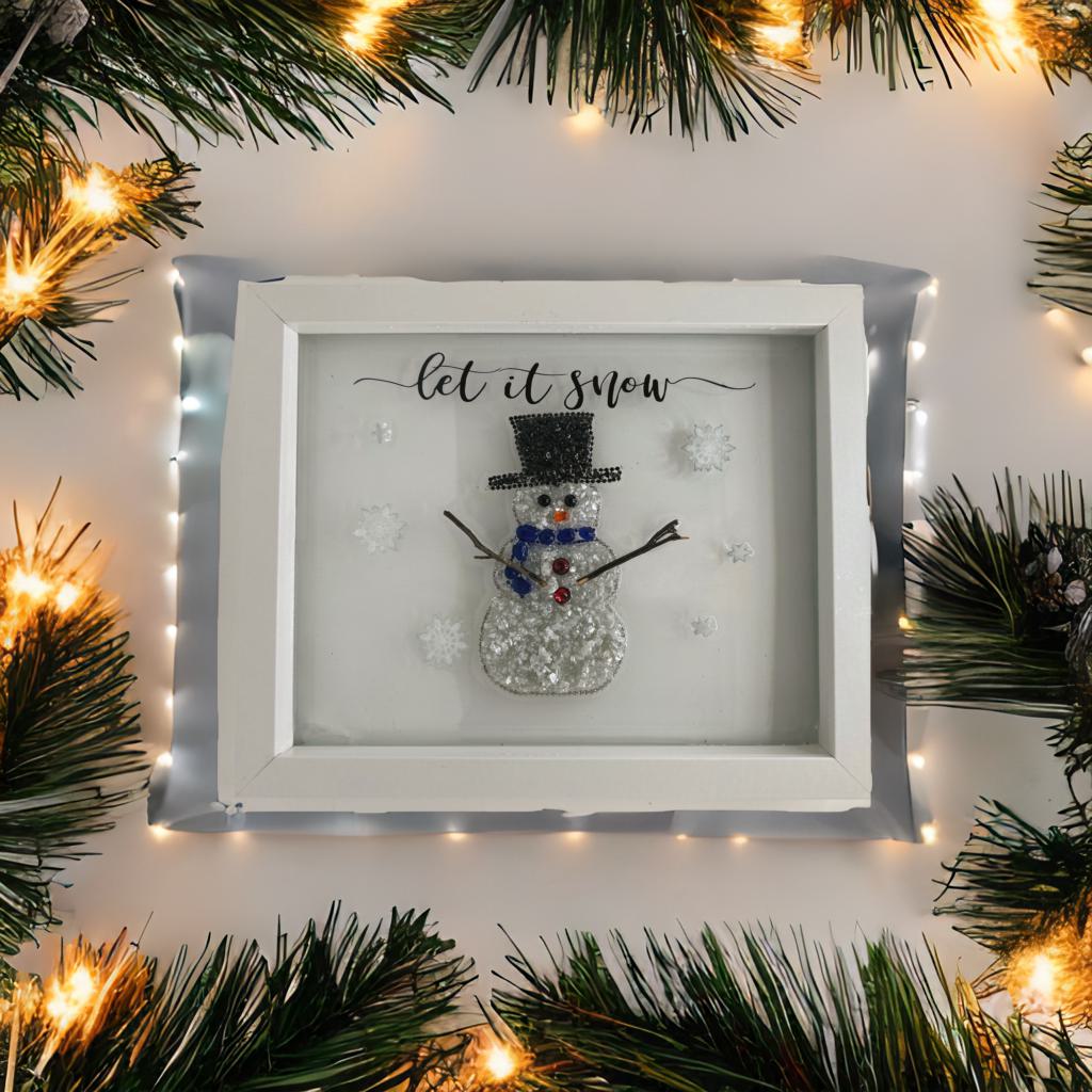 Let It Snow Crushed Glass Craft Kit