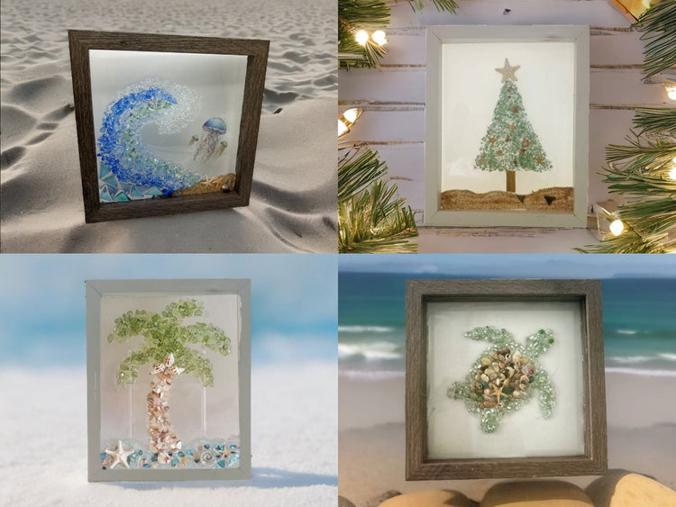 Coastal Creations Crushed Glass Art Kits Collection