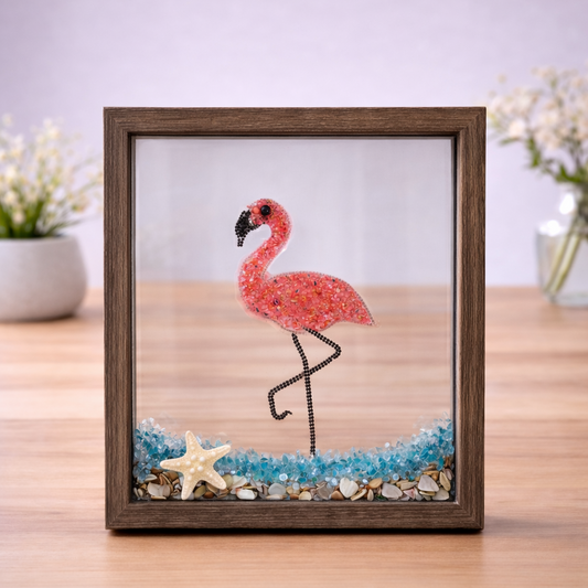 Flamingo Fun Crushed Glass Craft Kit