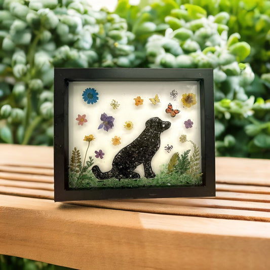 Animal Lovers Silhouette Dog Crushed Glass Kit