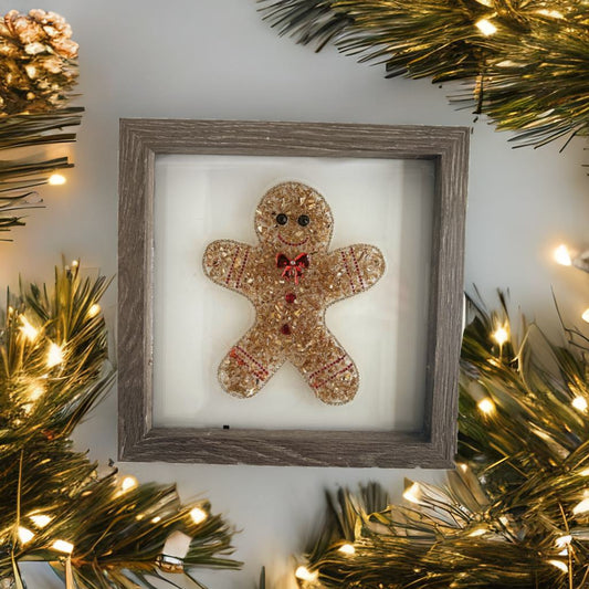 Gingerbread Man Crushed Glass Craft Kit