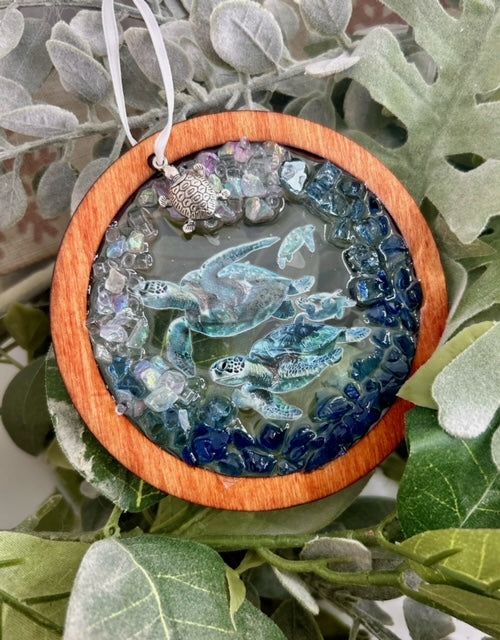 🐢🌊 Sea Turtles in The Wave Ornament 🎄